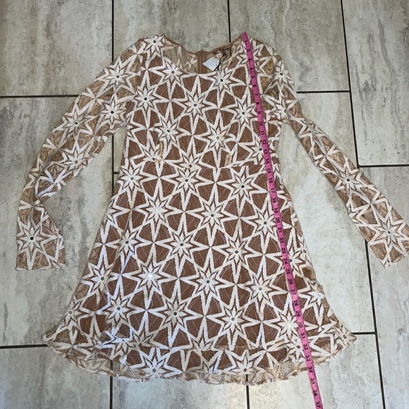 For Love & Lemons NWT Metz Star Lace Long Sleeve Dress Size Large - Picture 3 of 6